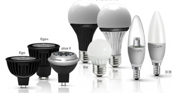 图3：研发的多种交流LED白光照明产品