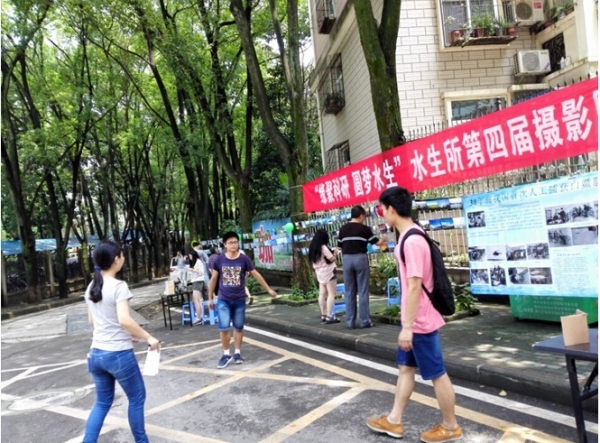 展出、投票现场