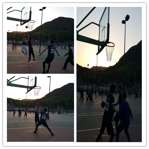 夕阳下的训练 夕阳下的训练
