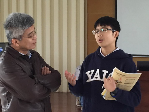 马石庄与雅礼中学学生交流